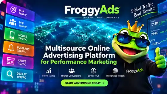 FroggyAds multisource online advertising platform promotional video thumbnail