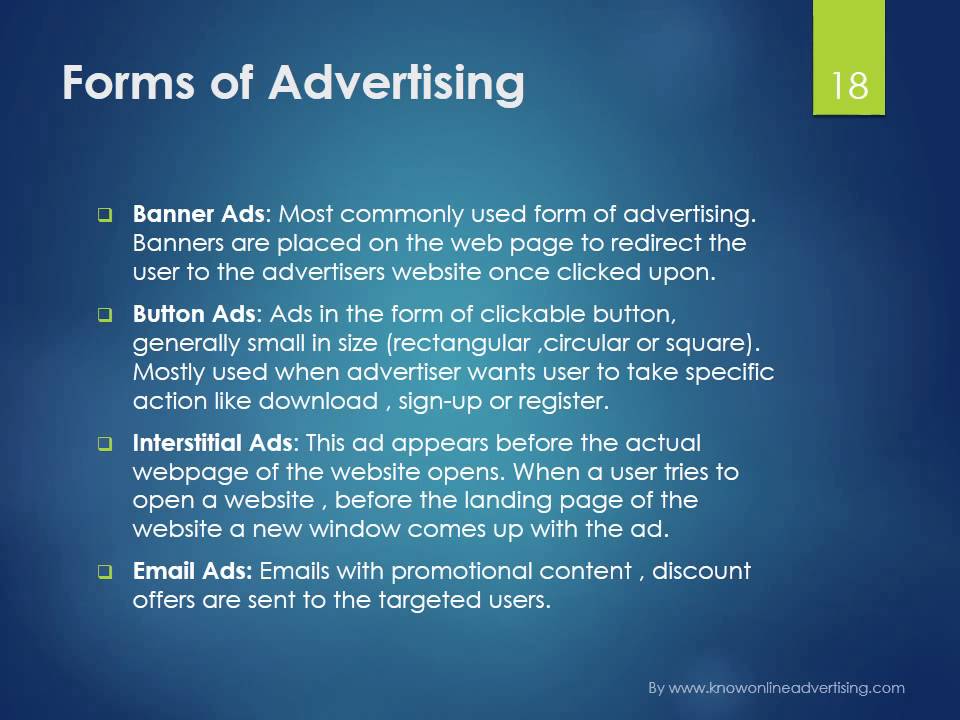 Know Online Advertising