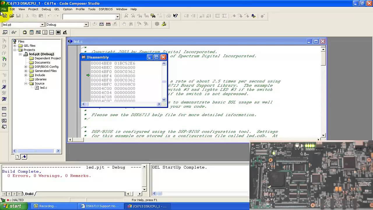 DSP Kit Tutorial 2B - Quick setup and Test example programs