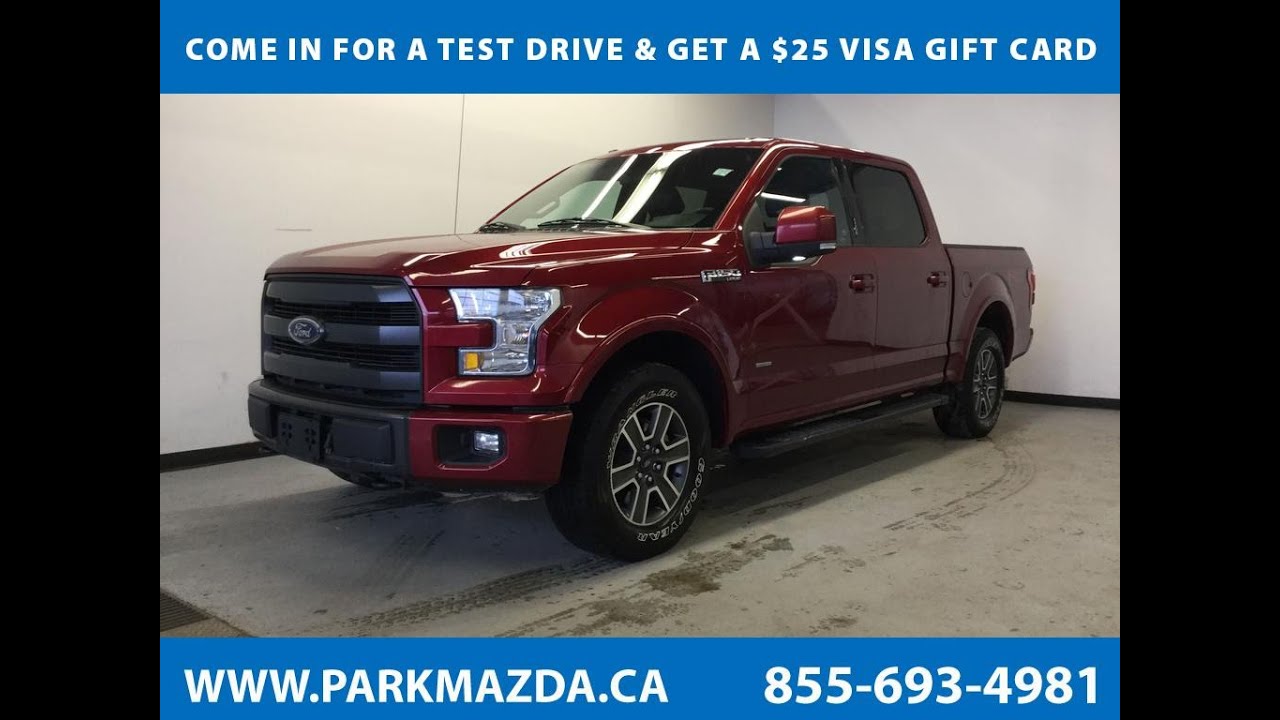 RED 2015 Ford F-150 Lariat Review Sherwood Park Alberta - Park Mazda