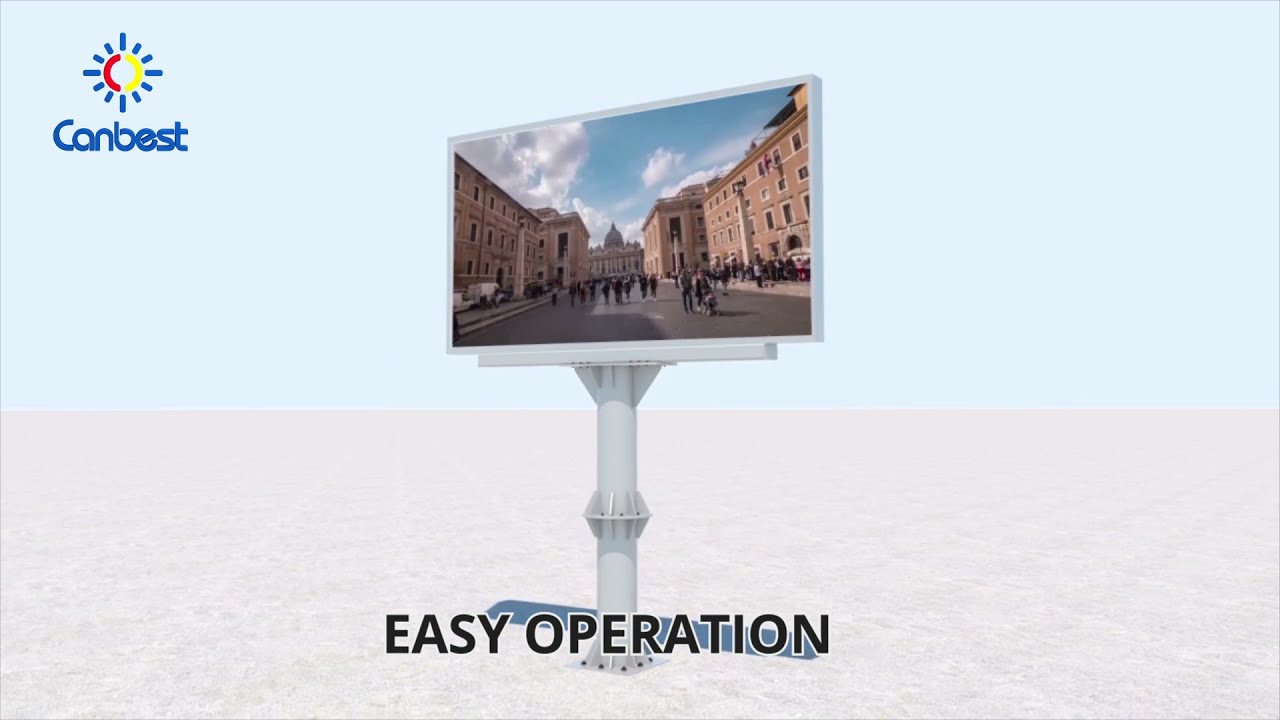 Updated All in one Package Outdoor LED Billboard P6 with 2880*1536mm