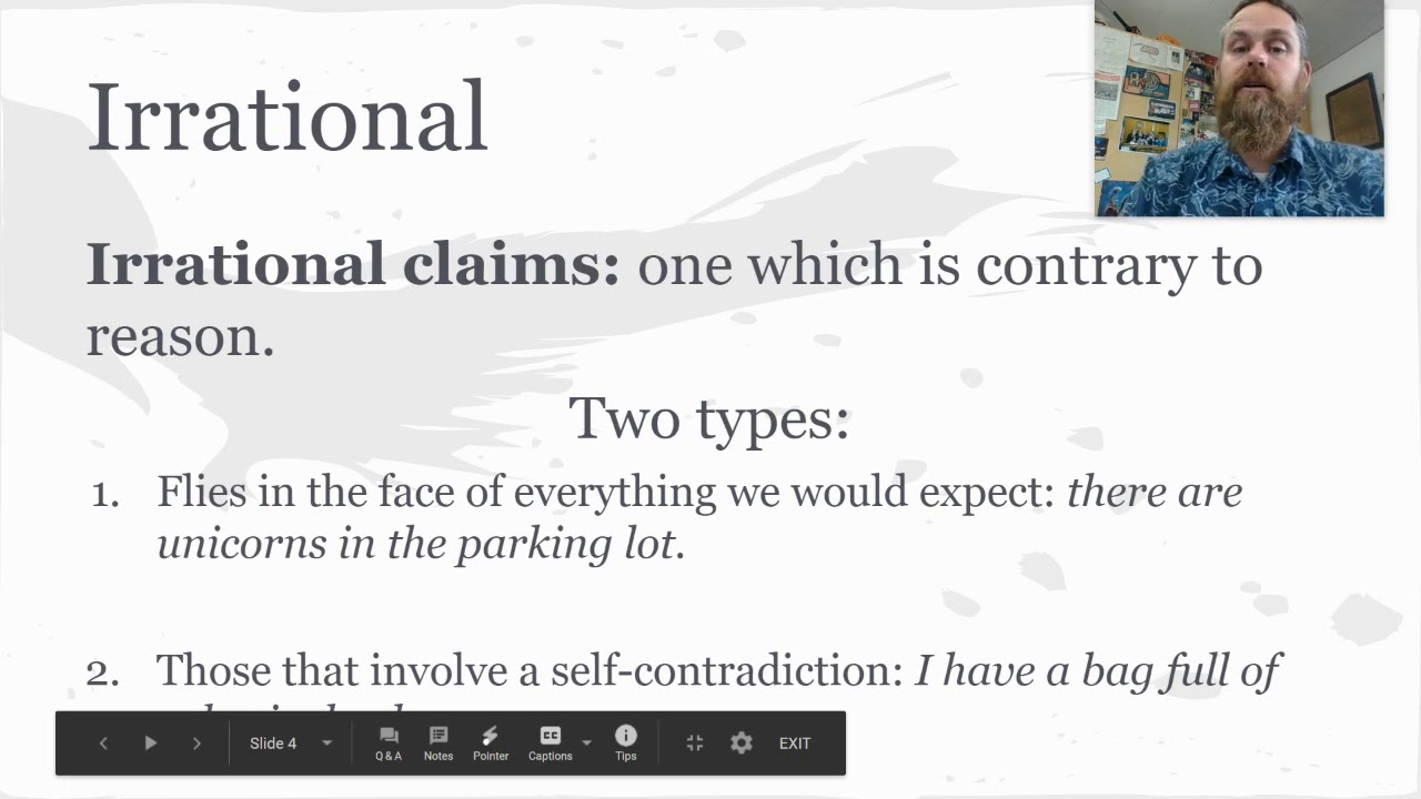 Rational, Non-rational, and Irrational Claims