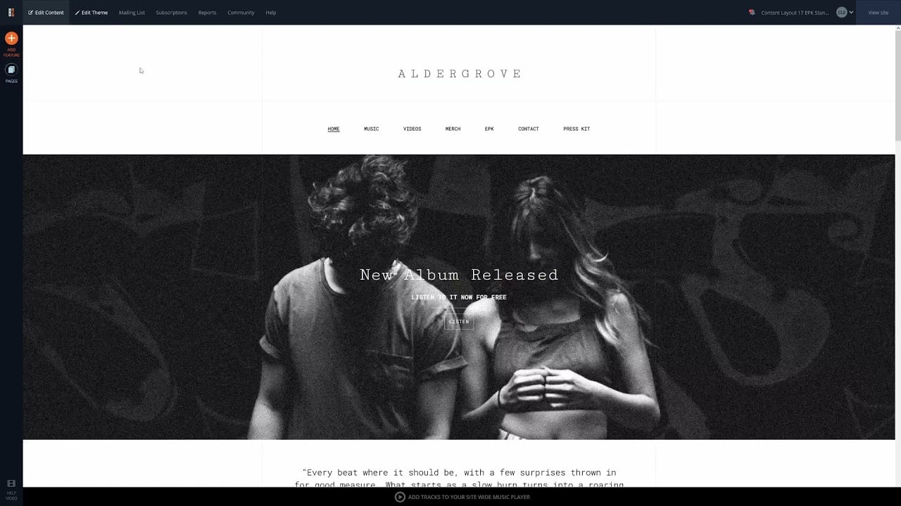 Create a downloadable EPK -  Electronic Press Kit