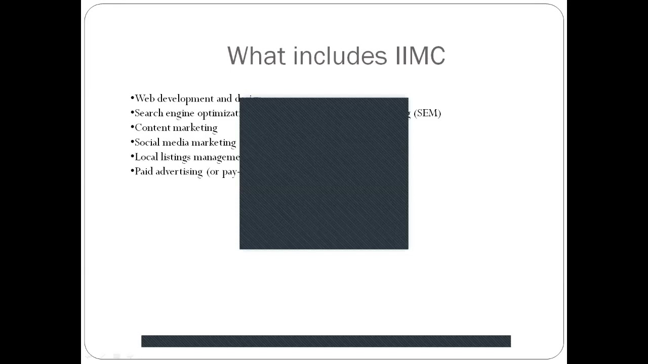 Integrated internet marketing communication