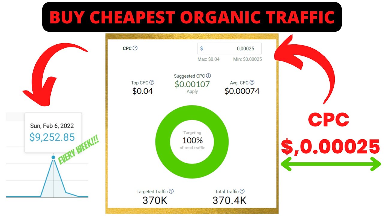Buy organic traffic | Paid traffic sources 2024