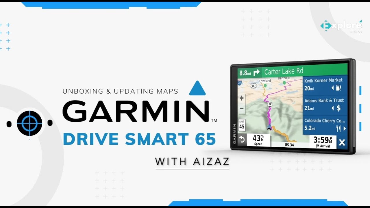 Unboxing and Configuring Garmin Drive Smart 65 GPS Navigation Device