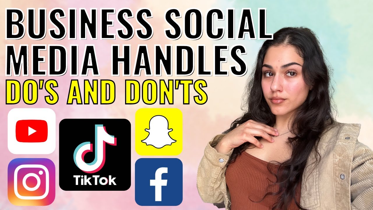 Business Social Media Handles - Do's and Don'ts!!!
