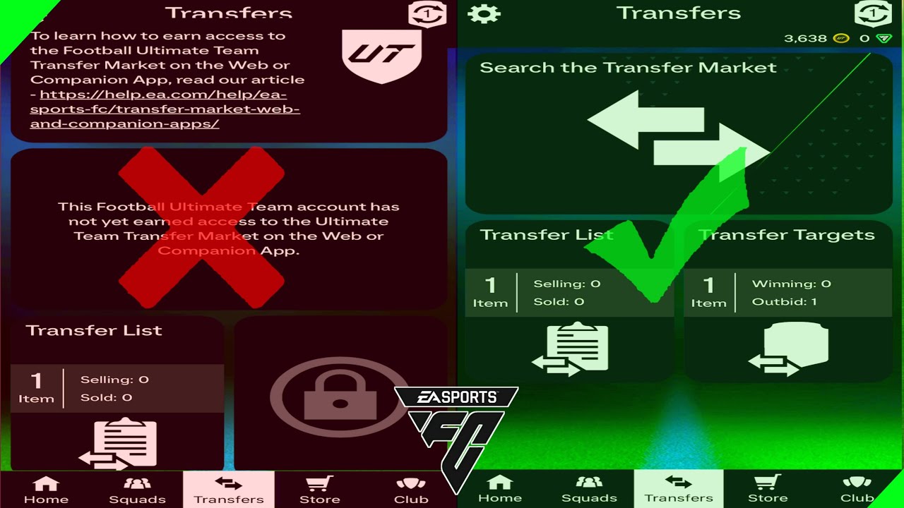 How to Unlock FC 25 Transfer Market Easily for Companion & Web app | Coin Transfer