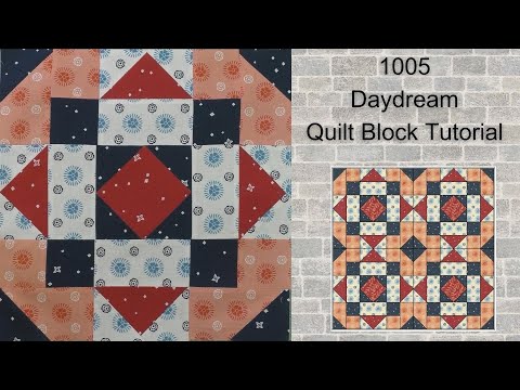 1005 Daydream Free Quilt Block Tutorial | Block of the Day 2023 | AccuQuilt | Rotary Cutting