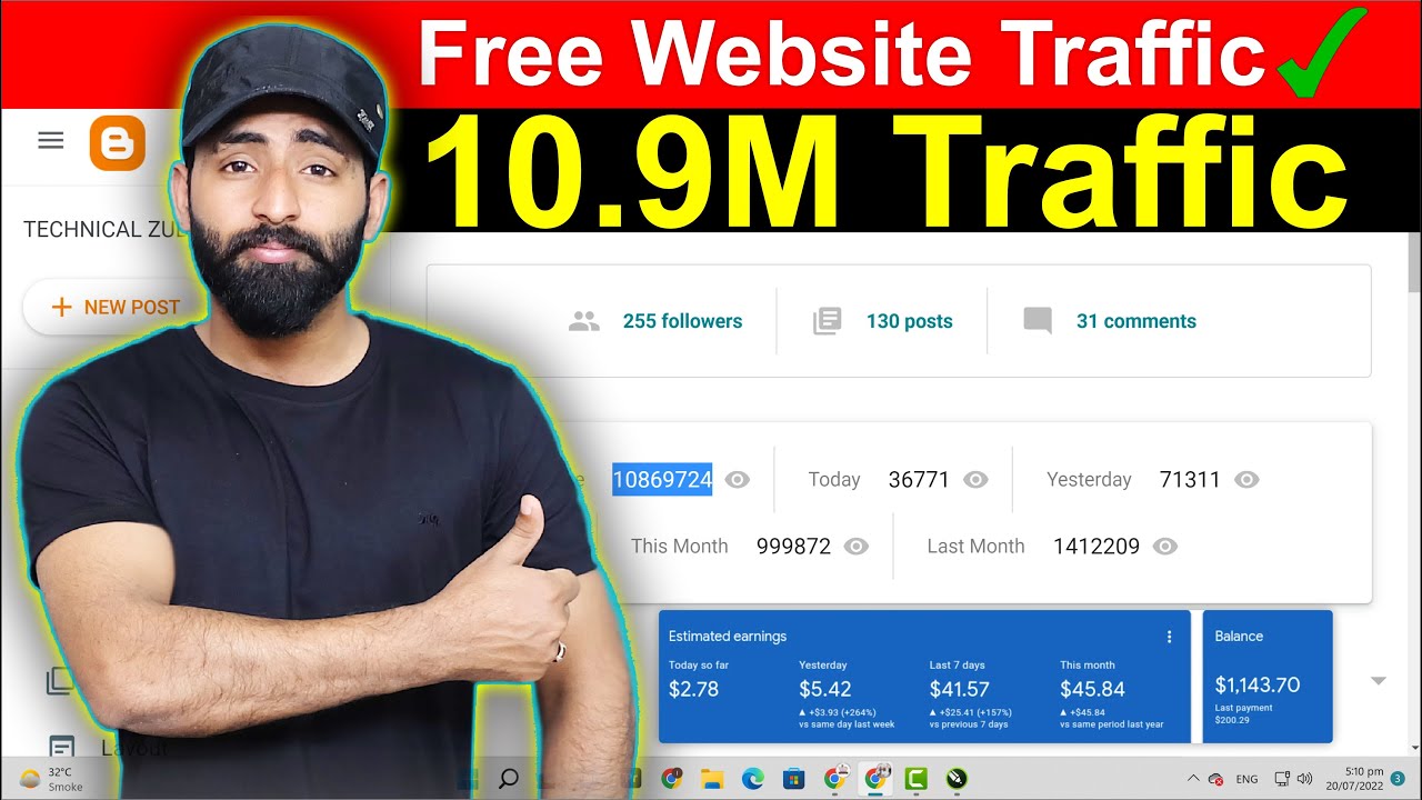 10 Million Website Traffic From Google Search || How to Increase Blog Traffic Fast & Free