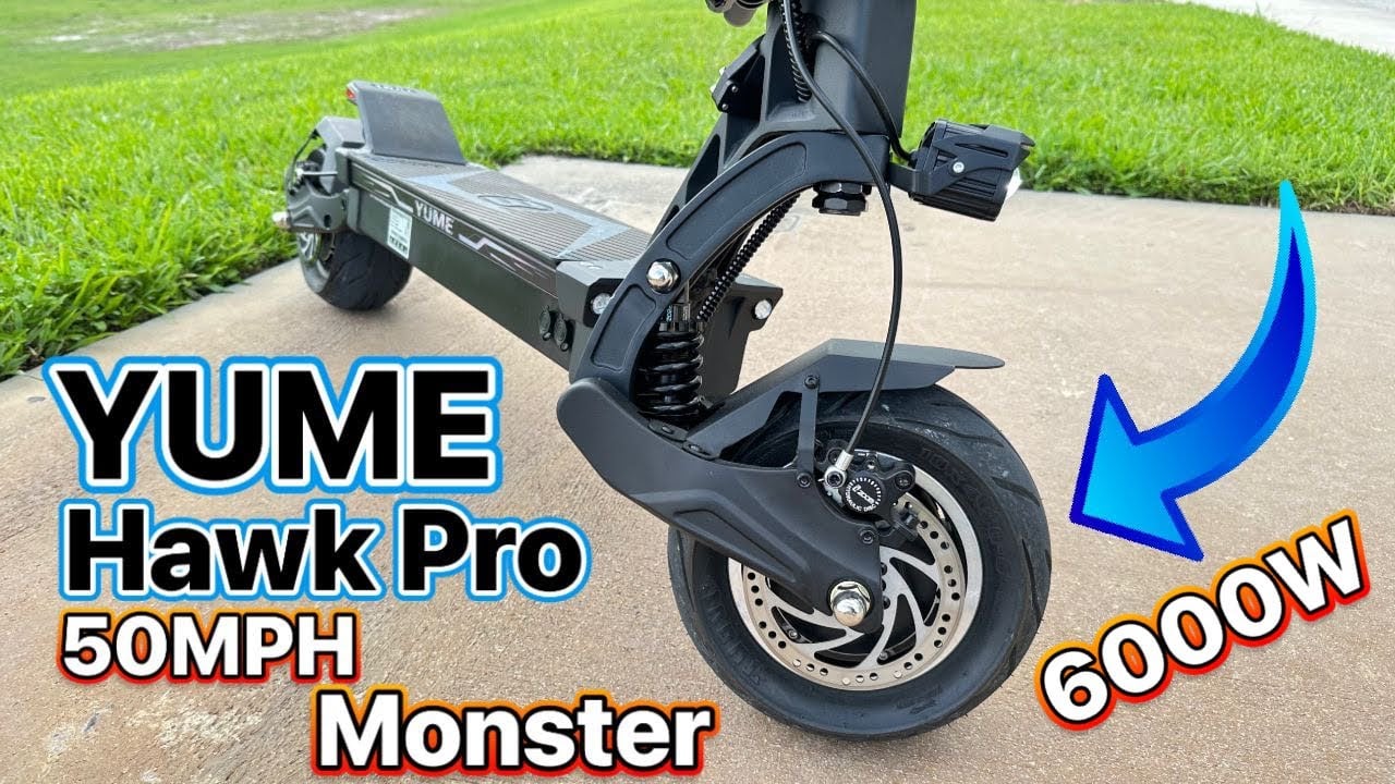 YUME Hawk Pro - A Monster Electric Scooter with Many Extras!