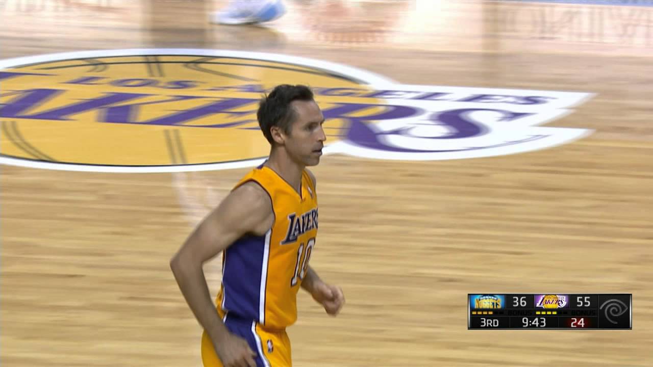 Steve Nash Makes the Magical Assist to Kaman