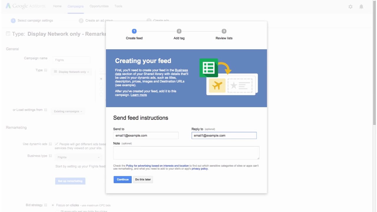 How to create a dynamic remarketing campaign