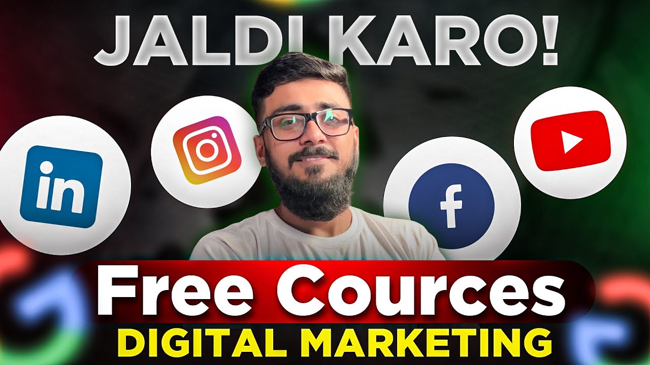 5 Free Digital Marketing Courses 2024 | Complete Digital Marketing Course For Beginners