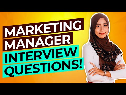 MARKETING MANAGER Interview Questions & Answers! (PASS your Sales & Marketing Interview!)