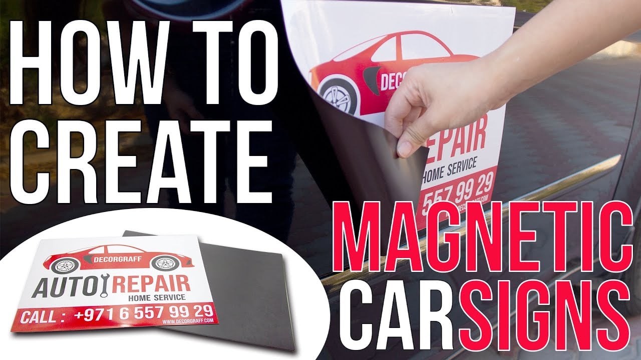 How to Make a Magnetic Car Sign : Strong Magnetic Sheet