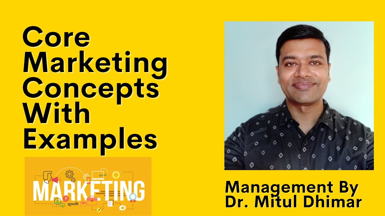 Core marketing concepts with examples / What are core marketing concepts in marketing?