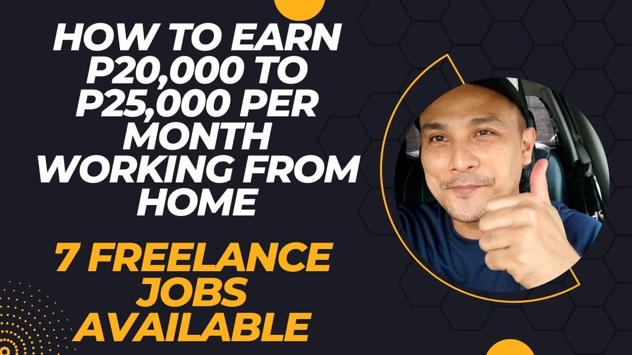 How to Earn P20,000 to 25,000 a month working only 20 hours per week. 7 available jobs for Filipinos
