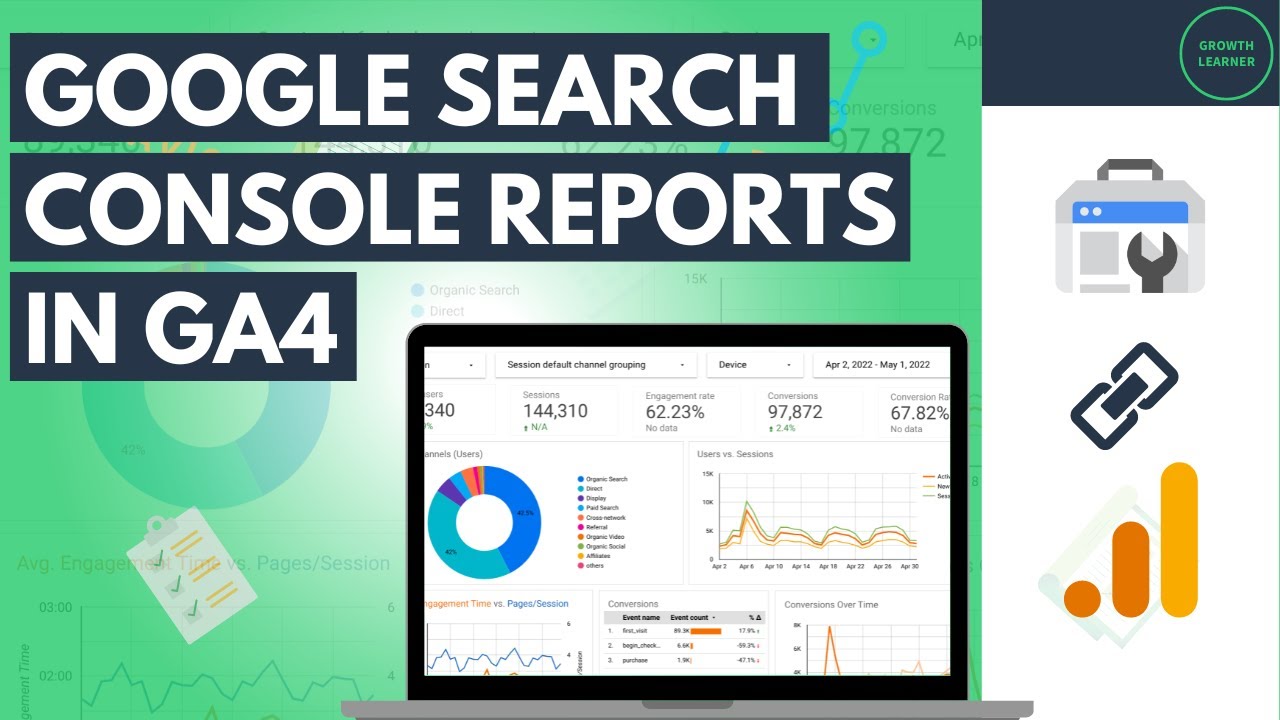 Google Search Console in Google Analytics 4 (Queries & Landing Pages)
