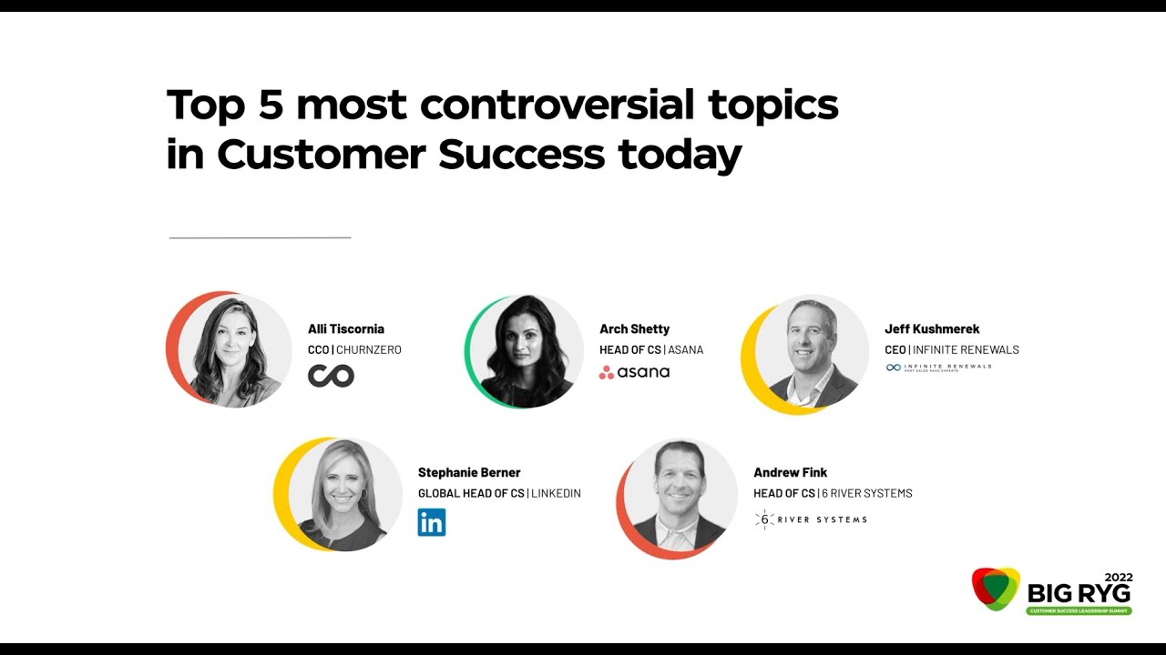 BIG RYG 2022: The Top Five Most Controversial Topics in Customer Success