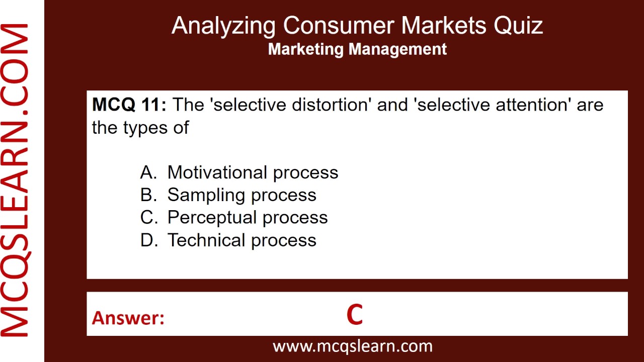 Analyzing Consumer Markets Quiz Questions Answers PDF | Consumer Market Quiz | Class 12-9 Ch 2 Notes