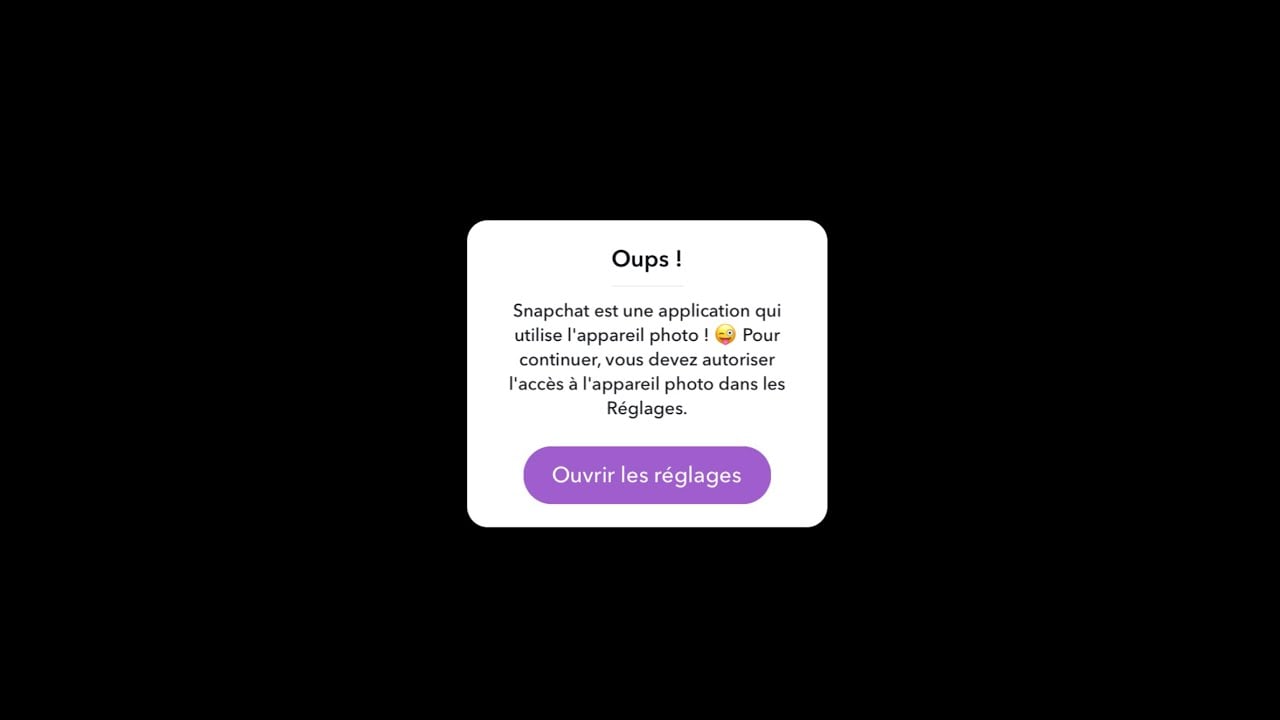 Activer l’Appareil Photo Snapchat