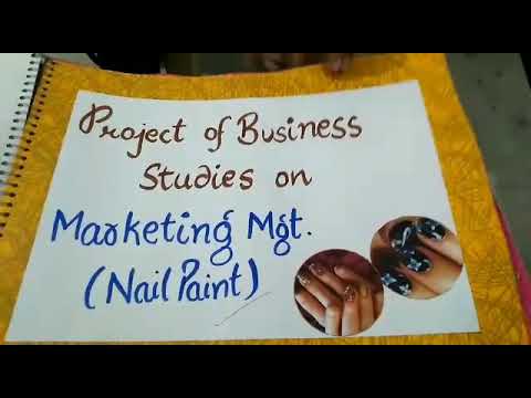 Project of business studies on marketing management 💖💖