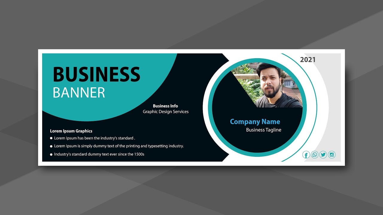 Banner Design in Illustrator cc : Create Social Media Web Banner Design With Professional Look