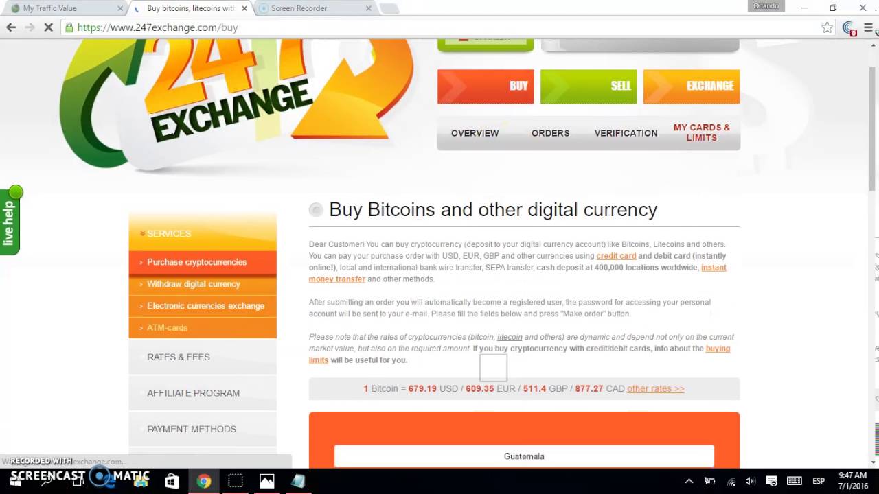 Invest in My Traffic Value with Credit/Debit Card