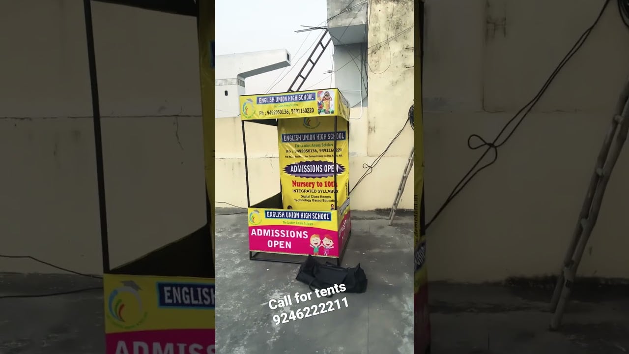 #School publicity tents, school advertising products ideas for new admission bookings, school canopy