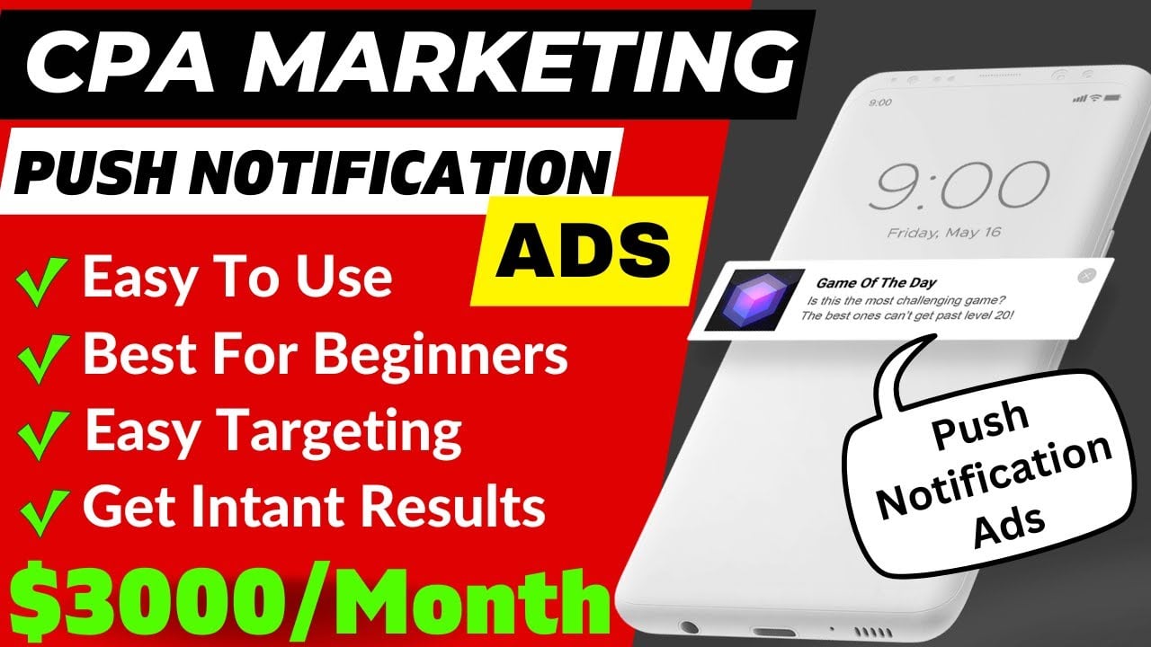 CPA Marketing With Push Notification Ads | Evadav Ads Network Review | Technical Berwal 2024
