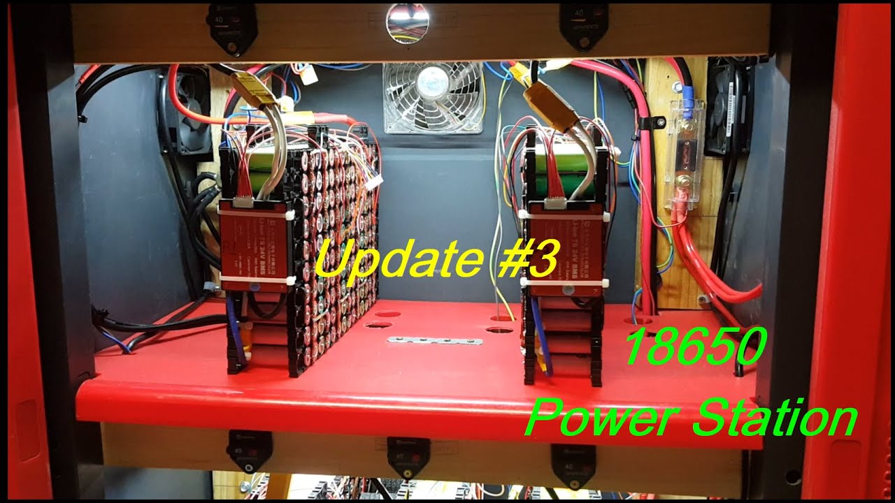 DIY 18650 Power bank (Update #3 – First test & battery installation)