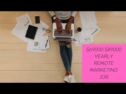 $69000-$89000 YR/MARKETING JOB FOR BLUE CROSS BLUE SHIELD