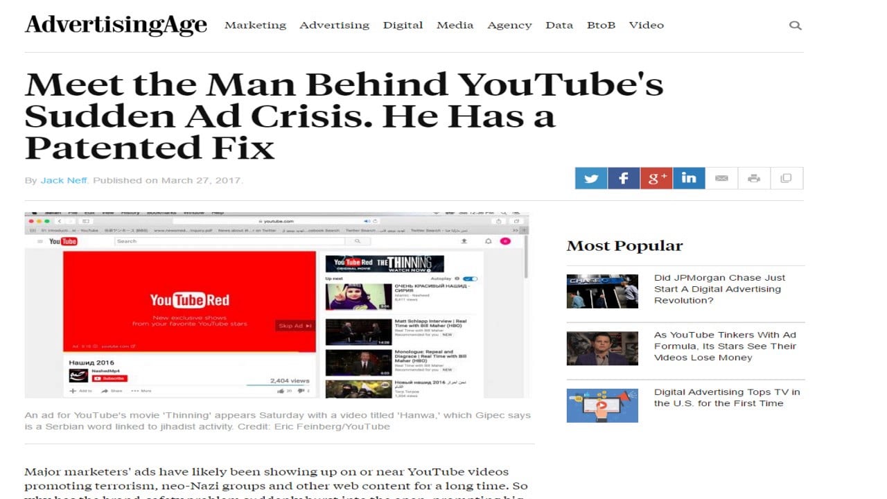 Person Behind the Youtube Ad Thing