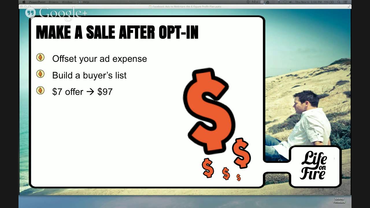 Facebook Advertising and Webinars:  The 6-Figure Profit Plan