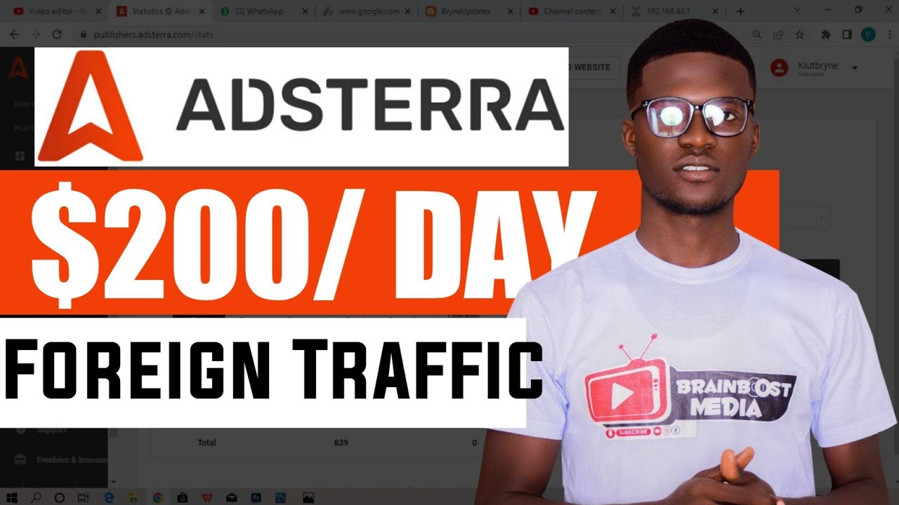 Adsterra high CPM tricks |Free USA Traffic✅|Earn $200/Day🤑