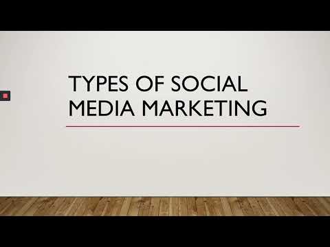 Types of social media marketing