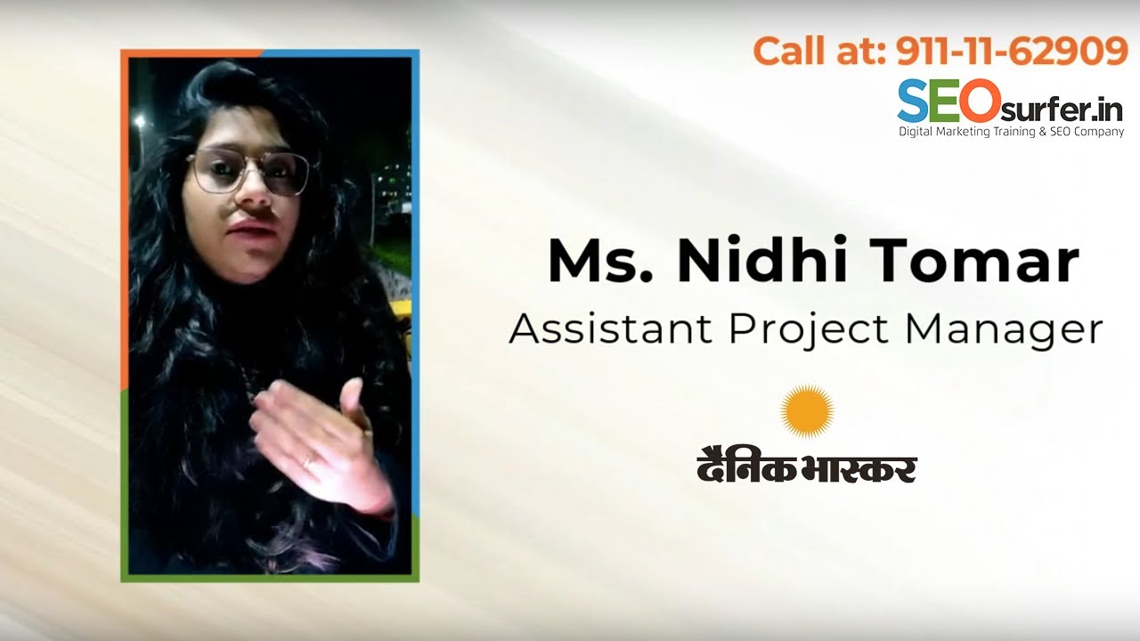 Teaser - Student's Review of SEOsurfer - Best Digital Marketing Training Institute in Bhopal