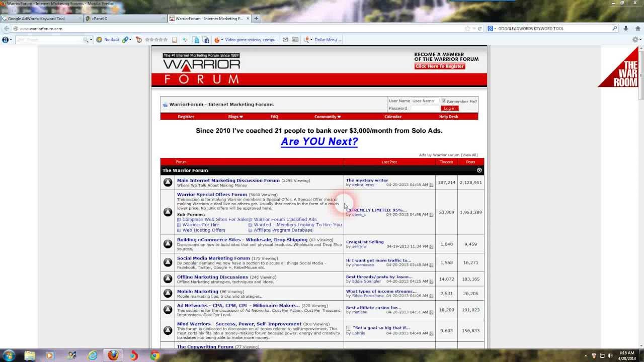 Warriorforum Review And Tutorial Learn All About The #1 Internet Marketing Forum The Warriorforum