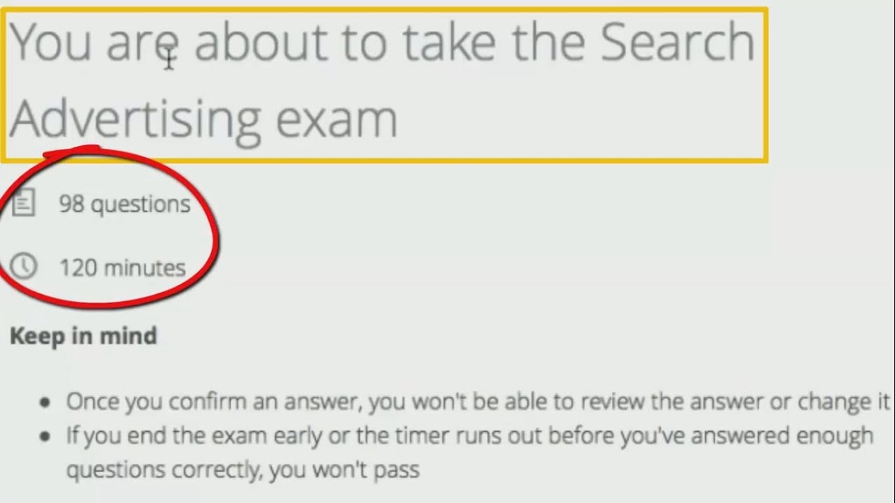 100% Passing Google Adwords Search Advertising Advanced Live Exam Answers