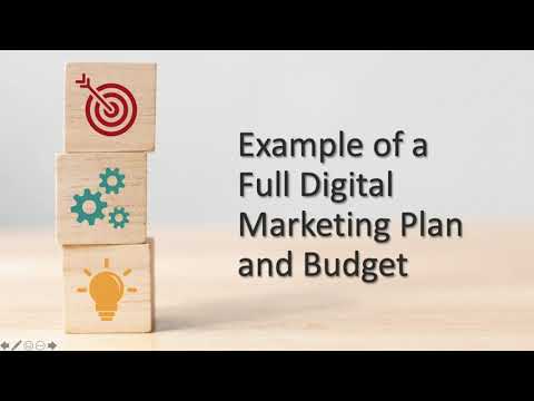 Example of a Full Digital Marketing Plan and Budget