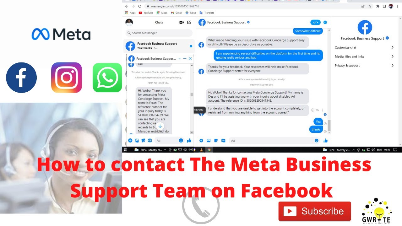 How to contact Meta Business Support Team on Facebook