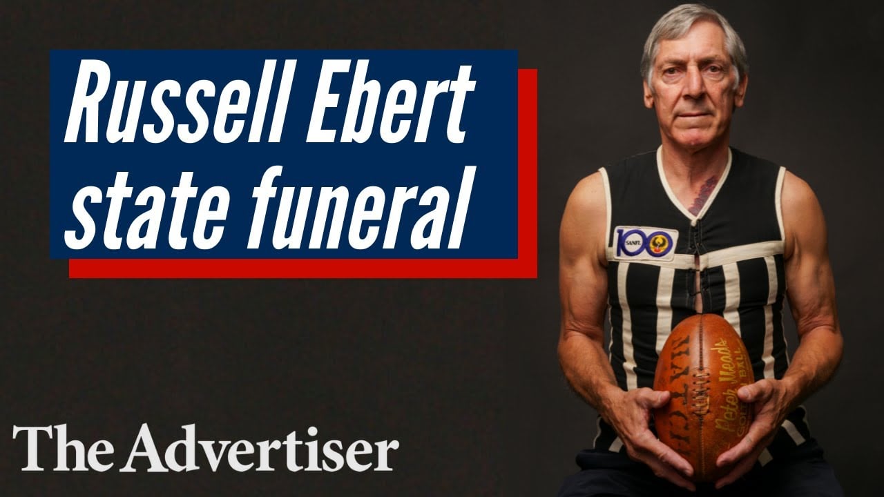 Port Adelaide Football Club legend Russell Ebert farewelled at state funeral