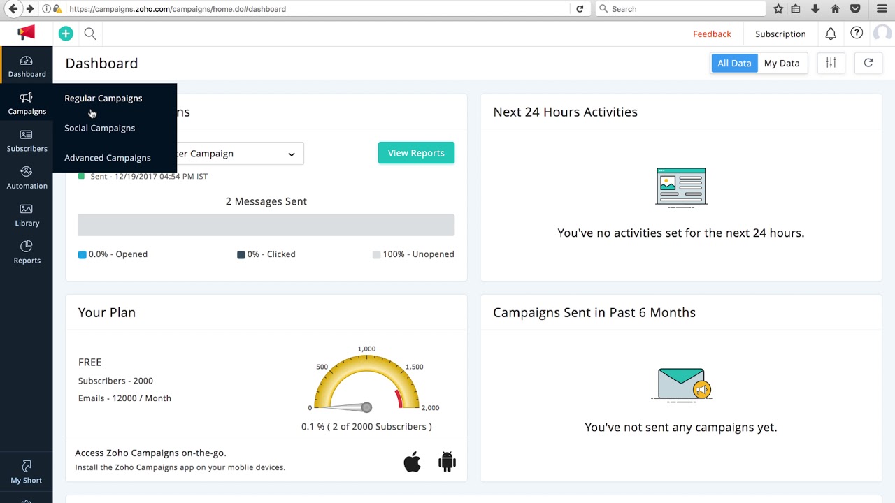 Getting Started With Zoho Campaigns
