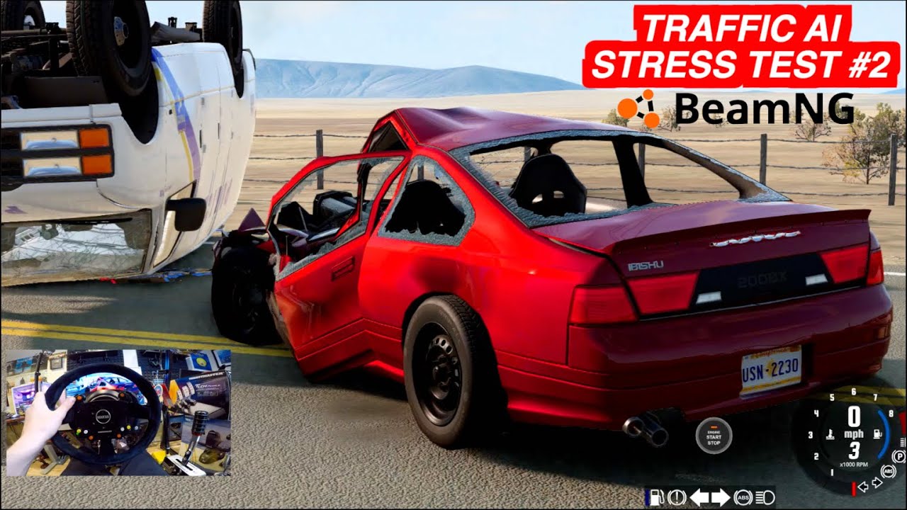 BeamNG - TRAFFIC AI STRESS TEST #2 How Many Cars Can My PC HOLD??