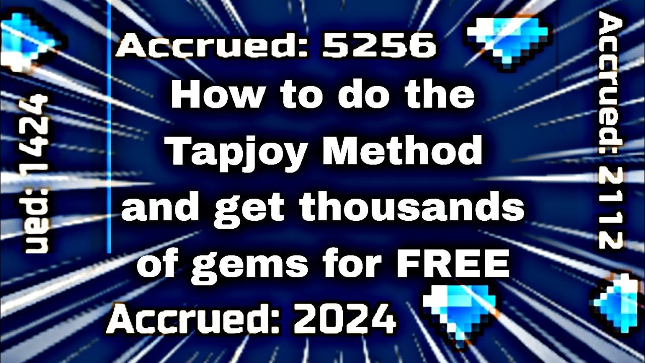 Tapjoy Method: Get THOUSANDS of GEMS for FREE here's HOW - Pixel Gun 3D
