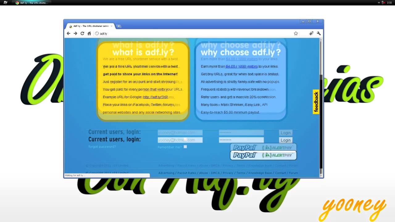 Ganar Dinero Gratis por Internet Adf.ly Tutorial