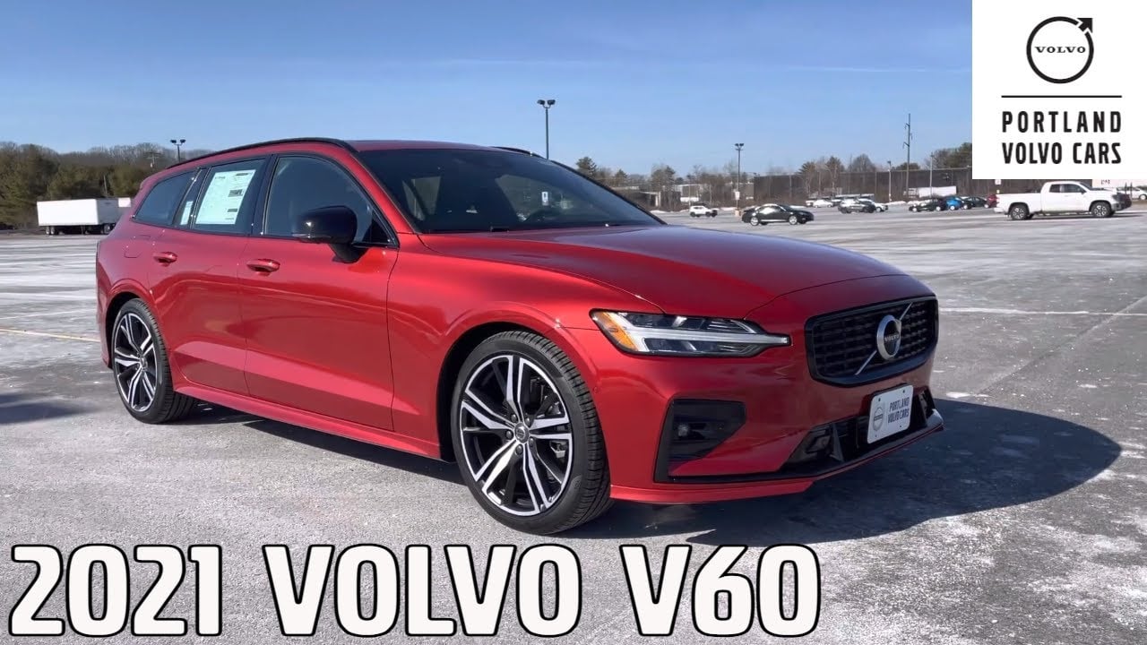 2021 Volvo V60 R-Design in Fusion Red / Walkaround with Heather