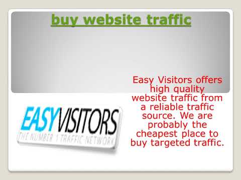 Buy Traffic For Website   Easy Visitors