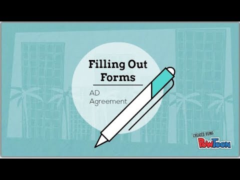 Filling Out Forms: Advertising Agreement